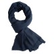 Marineblåt cashmere tørklæde