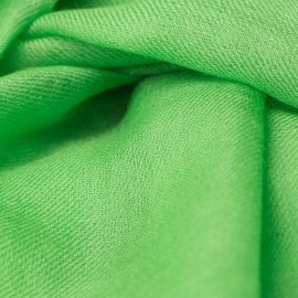 Græsgrønt dobbelttrådet twill pashmina sjal
