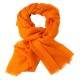 Orange dobbelttrådet twill pashmina sjal