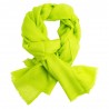 Limegrønt diamant vævet pashmina sjal
