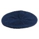 Blå baret med nister i cashmere strik