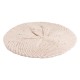 Beige baret med nister i cashmere strik